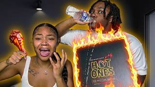 We Ate The Hottest Wings In The World While In The Hot Seat 🥵