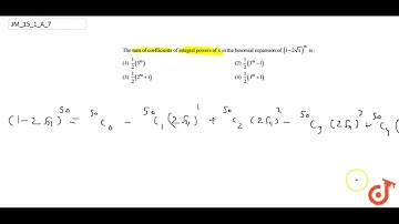 The
  sum of coefficients of integral powers of x in the binomial expansion of `(1-2sqrt(x))^(50)`
