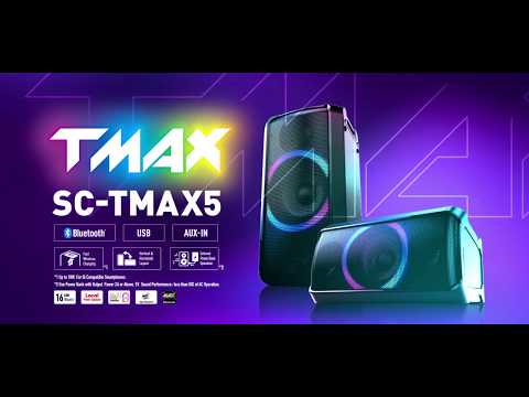 Party Lautsprecher 150W mit Bluetooth & Qi-Charging TMAX5 | Panasonic Produktvorstellung