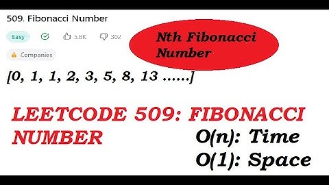 LEETCODE 509 Fibonacci Number | Python