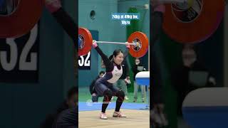 Hato Miyu 74kg snatch