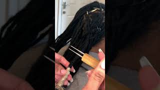 How to add coloured extensions to locs / no bleach /no dye