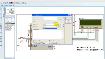 Real Time Clock using PIC16F887 and DS1307 RTC - CCS C (Proteus simulation)