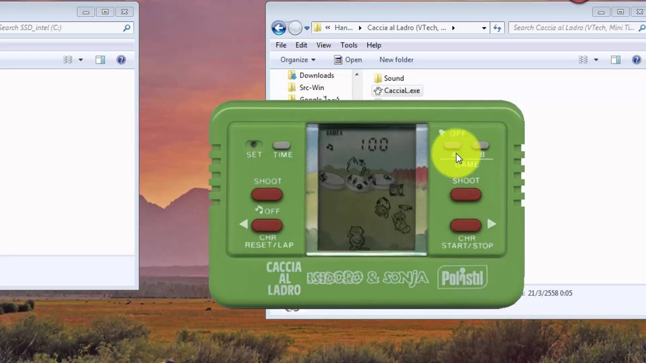 Handheld Game & Watch Caccia al Ladro VTech Simulator - YouTube