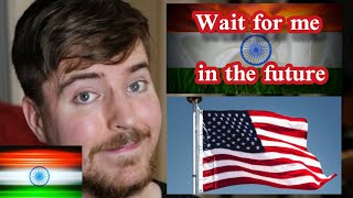 MRBEAST TALKS ABOUT INDIA || 1000 people see for the first time #shorts #india #usa @Soujoudka