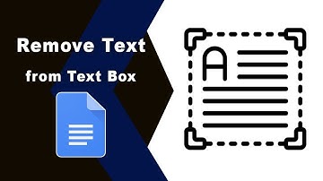 How to remove text from a text box in google docs