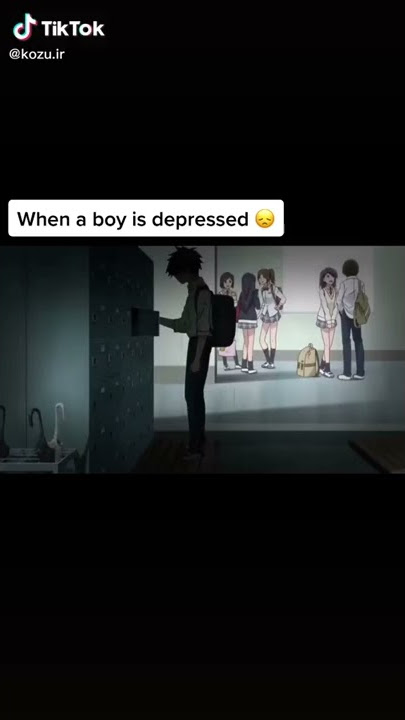 When a boy is depressed 😞 SAD ANIME MOMENTS! #imstandingonaMillionlives #anime #edit #amv #GoAnimeTM
