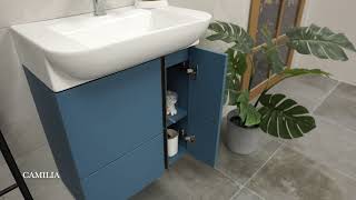 Camilia Wall Mounted and Compact Bathroom Vanities by WS Bath Collections
