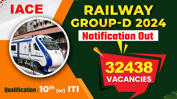 RRC GROUP - D 2024 NOTIFICATION OUT | Qualification, Vacancies, Age, Exam Dates & PET | IACE