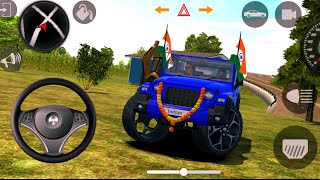 Dollar Song Modified Mahindra blue 💙 Thar😈 || Indian Car Simulator 3D || Android GamePlay part41✔️🎮