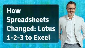 How Spreadsheets Changed: Lotus 1-2-3 to Excel