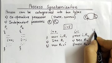 Process Synchronization In Operating System | Critical Section and Race Condition | With Example