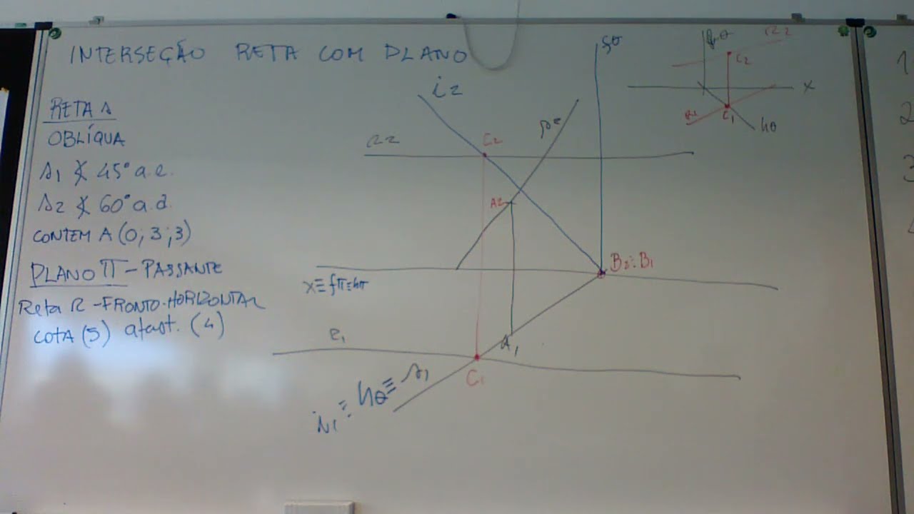 11 E Interseção de uma Reta com um Plano