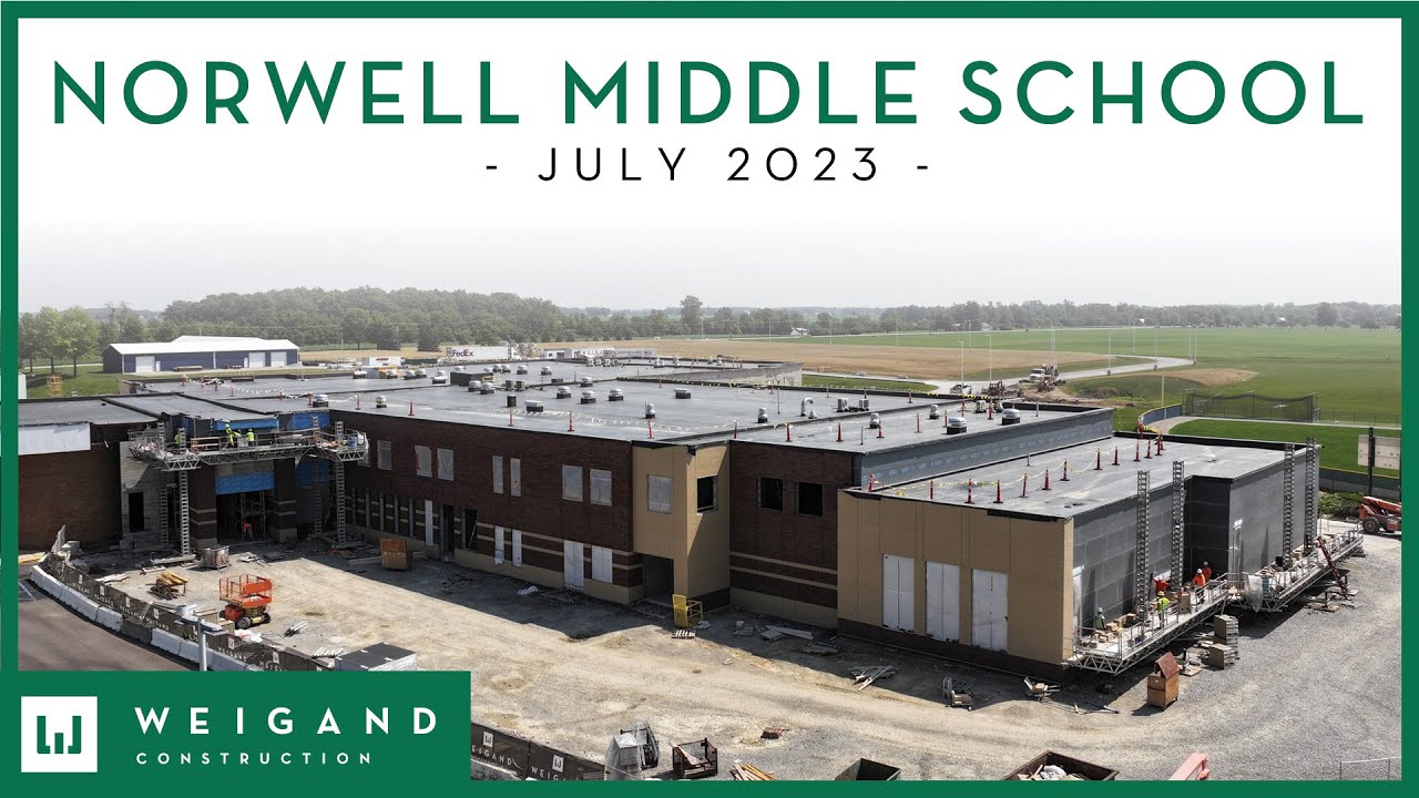 Norwell Middle School Construction Update (July 2023) YouTube