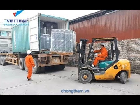 Khai cont vật liệu chống thấm Việt Thái Hải Phòng đầu năm 2018