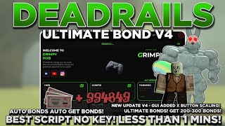 [NEW] Dead Rails Auto Bonds Script OP (AUTO BOND V4!) | INSTANT BONDS 15K+ BONDS! NO KEY!