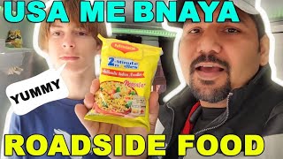 America me Road Side Food Banaya  😃||  Indian in America