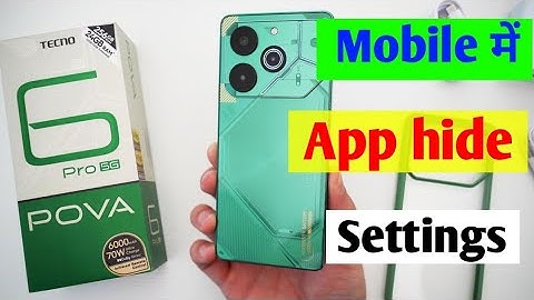 Tecno pova 6 Pro 5G Mobile me app hide kaise kare/how to set app hide in settings tecno pova 6 Pro