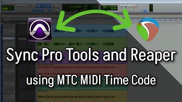 Pro Tools MTC Sync Link Reaper (Midi Time Code)