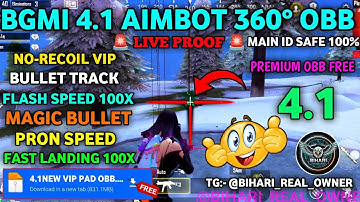 BGMI 4.1 AIMBOT OBB | BGMI 4.1 NO RECOIL CONFIG | BGMI NO RECOIL CONFIG 4.1 [100% Safe No Ban ]