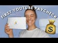 MY FIRST YOUTUBE PAYCHECK 2019 + How To Receive Pay If You're Under 18