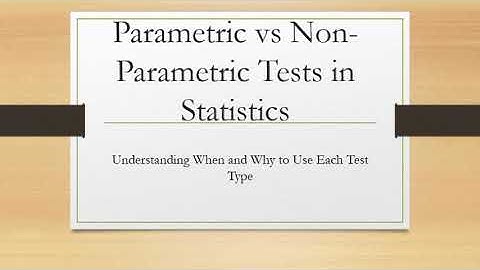 Parametric and Non Parametric Test simplified #statistics