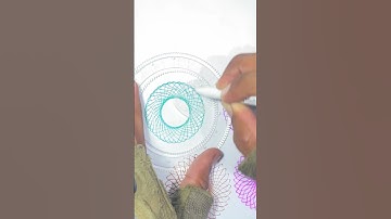 Spirograph ruler design ASMR Satisfying #shorts #spirograph #youtubeshorts
