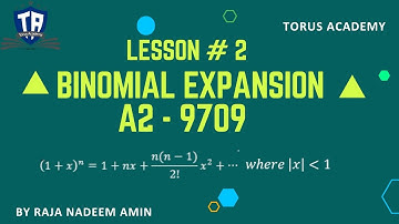 Binomial Expansion | L2 | A2 || Torus Academy