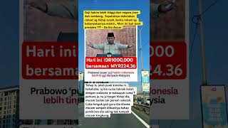 🇮🇩 Prabowo 'puas' gaji hakim Indonesia lebih tinggi daripada Malaysia 🇲🇾‼️ #malaysia #indonesia