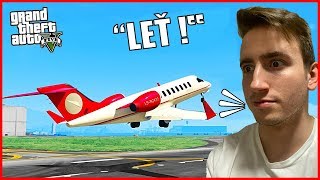 VZLÉTNU S LETADLEM POUZE POMOCÍ HLASU ?! (GTA 5 Módy)