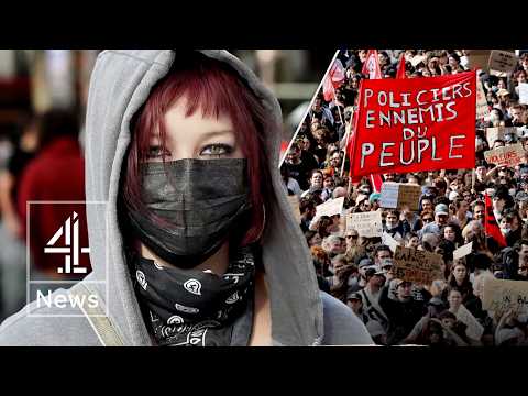 Watch as French students clash with police in huge school protests
