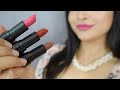 LAKME cushion matte lipstick - review and swatches  || Roop sandhu