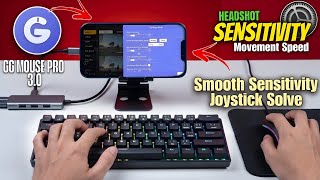 GG MOUSE PRO 3.0 Best Sensitivity & Headset setting 🤫 | Keyboard & Mouse On Mobile Free Fire 🔥 screenshot 2