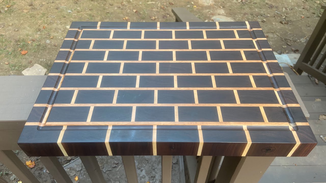 Making a Walnut and Maple Brick Cutting Board