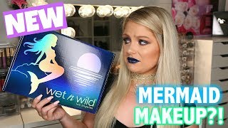 MERMAID MAKEUP?! NEW WET N WILD MERMAID COLLECTION REVIEW \& SWATCHES
