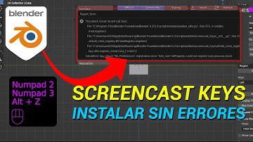 BLENDER 2023  -  [Screencast Keys] Cómo instalar y RESOLVER ERRORES