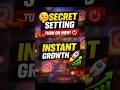 🚀 Instagram Growth 🤫 Secret Setting #growth #instagram #contentcreator #viral