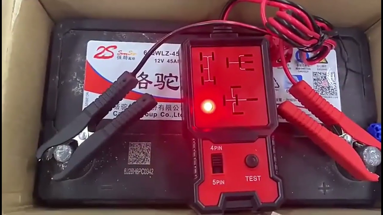 LED Indicator Light Car Battery Checker Electronic Test Car Relay Tester