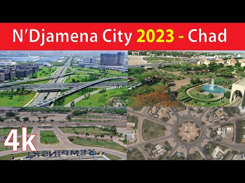 N'Djamena City , Chad 4K By Drone 2023