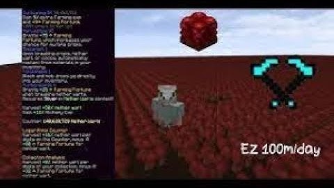 (undetectable)Hypixel skyblock BEST netherwart macro ! 100m day ! failsafe,alttable +Free version