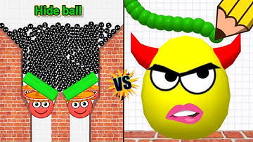 HIDE BALL brain teaser games- rescue the dog 🆚 Draw to smash logic puzzle Gameplay part 31