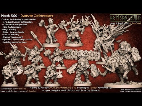 Artisan Guild Patreon - Dwarven Oathbreaker Set - March 2020 Release