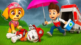 ¡Marshall, no me dejes solo! Te necesitamos – Historia triste | PAW Patrol Animación 3D | Rainbow 3