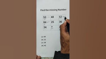Find the missing Number |#ssc  #logicalreasoning #ssccgl #ytshorts #upsc  #shorts