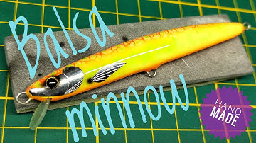 Balsa Minnow Lure Making Tutorial - part 3 Jak zrobić wobler sandaczowy