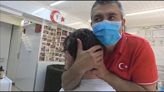 ASMR Turkish Barber By Münür Önkan Head,Face,Body,Back,Neck and Arm Massage