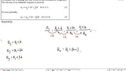 Notes 8.2 Arithmetic Sequences and Series