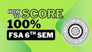 Important topics for FSA | Semester 6 | CU 2025 examination screenshot 5