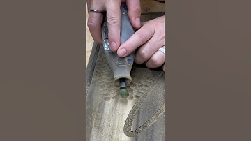 Power carved texture and a pop of color = LOVE 🧡🍊 #powercarving