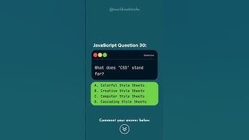 JavaScript Quiz📌#javascript #coding #programming #webdevelopment #html #trending #worldwebtechs #css
